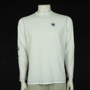 Tommy Bahama Dallas Cowboys Tee Shirt Mens Small White NFL Team Crew Floral